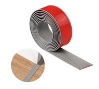 Tiras de Transición de Piso,Impermeables Resistentes al Desgaste,Tiras de Umbral Para Puertas Autoadhesivas PVC Adecuadas Para Puertas,Ventanas Bordes Suelo (veta de madera gris nueva, 2m-4cm)
