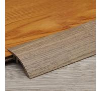 Tiras De Transición De Suelo Para Desnivel Tarima, Perfil Riel De Transición, Tira Divisoria De Puerta De Piso, Listones De Umbral Para Alturas De 0.3-2 CM(Teak color1237)