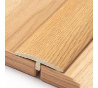 Tiras de Transición Del en Forma de T, Tira de Borde de Piso con Veta de Madera para Mármol/Azulejo, Barra de Conexión para Pasillos Recortable/Style 3