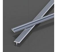 Tiras de Transición para Suelo en T de Aluminio | Moldura Divisora Umbral | Perfil para Transiciones Suaves Entre Suelos de Madera y Baldosas, L90cm 3PCS(Gray,W2cm)