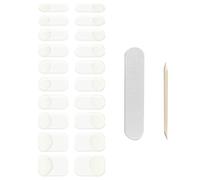Tiras de uñas de gel semi curado 20 piezas/set de punta de punta francesa pegatinas de uñas con calidad de esmalte transparente de esmalte de esmalte de esmalte de uñas larga duración para el kit de