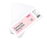 Tiras de vellón de calidad profesional de PINK Cosmetics (100 piezas) para cera y pasta de azúcar - alta fuerza adhesiva para encerar y azucarar - no se rompe durante la depilación - tiras de cera
