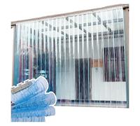 Tiras de vinilo comerciales resistentes al viento y selladas, color azul, para refrigeradores, congeladores, restaurantes y bares, 0,75 x 2,1 m (5 k)
