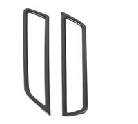 Tiras Decorativas Coche Embellecedor Salida Aire Acondicionado Para Salpicadero Coche Cubierta Decorativa Acero Inoxidable Para VW Para Polo 2019-2023(Black Brushed)