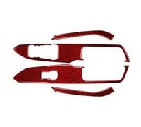 Tiras Decorativas Coche Para Ford Para Mustang GT 2015-2021 Adhesivo Decorativo Cubierta Interruptor Elevación Las Ventanas Coche Control Panel Etc(Red RHD)