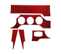 Tiras Decorativas Coche Para Ford Para Mustang GT 2015-2021 Interior Panel Tablero Adhesivo Decorativo Marco(Rojo)