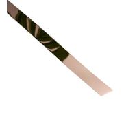 Tiras decorativas de techo de metal de acero inoxidable, tiras planas adecuadas para salas de estar y hoteles, 5 metros de longitud para una amplia cobertura (oro rosa)