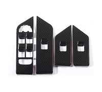 Tiras decorativas para molduras interiores para Evoque 2012-2018 LHD puerta de coche ventana panel cubierta de panel de botón de ABS decoración de elevación de vidrio (color: cromo plateado) (patrón