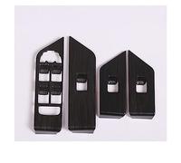 Tiras decorativas para molduras interiores para Evoque 2012-2018 LHD puerta de coche ventana panel cubierta de panel de cristal ABS decoración de elevación (color: cromo plateado) (grano de madera