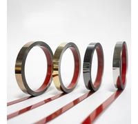 Tiras Decorativas y Borde de moldura, Tira Ultrafina Decorativa despegable y Adhesiva, Negra Brillante, 20 mm x 30 m