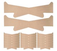 Tiras elásticas para levantar el cuello, paquete de 20 cintas autoadhesivas transpirables para eliminar arrugas, cuidado de la piel reutilizable y resistente al sudor, color piel