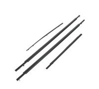 Tiras Laterales 4 Burletes Para Ventanas De Coche Para Toyota FJ Para Cruiser 2007-2014 Bandas Presión Impermeables Para Cristales Puertas Laterales Moldura Ventana