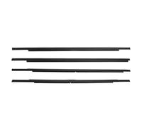 Tiras Laterales Burlete Para Ventanilla De Coche Para Mitsubishi Para Outlander 2007-2018 5727A007 5727A008 Correa Sellado Para Moldura Lateral Exterior Moldura Ventana(2007-2012 negro)