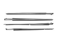 Tiras Laterales Juego De 4 Burletes Ventanas Coche Para Toyota Para Corolla 2007-2014 Molduras Vidrio Para Puertas, Sellos Goma Impermeables, Cinturones Moldura Ventana(2007-2014 cromo)