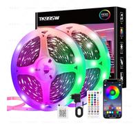 Tiras Led 40 metros, Rgb Luces Con 40 Teclas Mando A Distancia Pulsador Y AppmúLtiples Control, Colores Sincronizados Ritmosmusicales, Adecuado Para Uso Como Dormitorio/SalóN/Cocina Decorativas