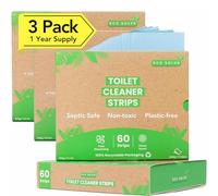 Tiras limpiadoras de inodoros, ecológicas, no tóxicas, seguras para sépticas, elimina olores y manchas, sin plástico, limpiador natural para inodoro para una limpieza rápida y fácil, ambientadores de