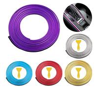 Tiras líneas de molduras lnterior del Coche,5M Lnterior del Coche decoración línea de moldura Car Interior molduras Tiras,para Todos los Coches (Purple)