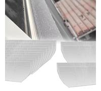 tiras lluvia para alféizar Barrera Contra El Agua Para El Alféizar De La Ventana, Deflectores De Lluvia Para Ventanas Del Hogar Con Diseño Biselado De 135° Deflector(A- 14 PC,W 90MM)