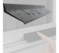 tiras lluvia para alféizar ventana Barrera Impermeable Para Alféizares De Ventanas Con Diseño Biselado De 135°, Tira Impermeable Para, Deflector De Lluvia De Autoadhesivo(L W 3M x 4.5CM)