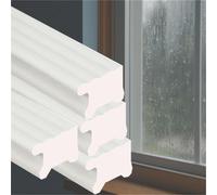 tiras lluvia para alféizar ventana Protectores Contra La Lluvia Para Ventanas Blancos Y Grises, 1, 3, 5, 7, 9, 10 Piezas De Deflectores De Lluvia Autoadhesivos De Goma(B-4 pcs)