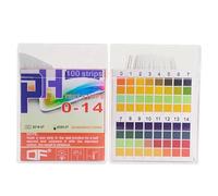 Tiras medidoras de pH. Tiras de medición de pH de 0 a 14 pH - 2 Cajas de 100 Unidades