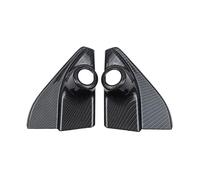 Tiras Molduras Interiores Embellecedor Marco Altavoz Pilar Coche 2 Piezas Para Toyota Para Hilux Para Revo Para Conquest 2015-2021 Fortuner(Bamboo grain)