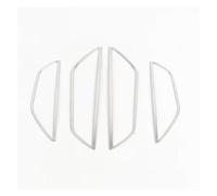 Tiras Molduras Interiores Pegatinas Decorativas Marco Altavoz Audio Puerta Coche Tiras Moldura Interior Acero Inoxidable Para Tercer Trimestre 2019-2022(Plata)