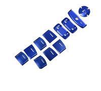 Tiras Molduras Interiores Pegatinas Para Botones Panel Cambio Marchas Centralizado Para CR-V 2017-2021 Cubierta Interior Para Elevalunas Coche(Button Blue)