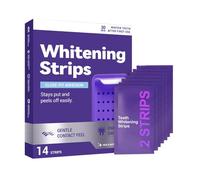 Tiras Moradas Brillantes For El Cuidado De Los Dientes: Mejora La Superficie De Los Dientes, Ilumina El Color De Los Dientes, Cuidado Diario, Aplicación Cómoda Y Fácil(4pcs)