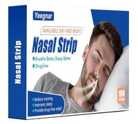 Tiras Nasales Antironquidos 100 Tiras Alivia Instantáneamente la Congestión Nasal para Dormir y Respirar Mejor por la Nariz
