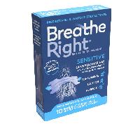 Tiras nasales Breathe Right, Sensitive Medium, para la congestión nasal, 10 unidades