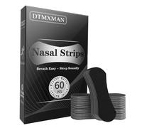 Tiras nasales para respirar (60 unidades) - Tiras nasales extra fuertes para roncar y dormir, reduce instantáneamente la congestión nasal para un mejor sueño, respira mejor