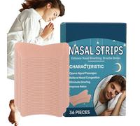 Tiras nasales, tiras respiratorias para ronquidos, 36 tiras nasales para dormir | Tiras respiratorias para una mejor respiración por la nariz, tiras nasales para un mejor sueño, tiras