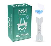 Tiras Nasales Transparentes para Respirar Mejor por La Nariz Talla M - 100 Unidades Tiras Nasales Antironquidos - Nasal Strips Anti Ronquidos para Dormir - Tiras Nasales Deportivas Transpirables