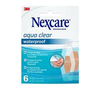 Tiras Nexcare Aqua Clear Waterproof Plasters, Assorted, 6/Pack