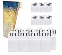 Tiras para colgar fotos, 12 tiras para colgar marcos - Par de tiras autoadhesivas de póster pequeñas tiras para colgar cuadros resistentes sin clavos para colgar marcos de pared artísticos | Multiuso