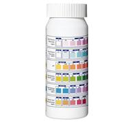 Tiras para piscinas - Tiras de control de calidad del agua | Medición de pH y sal para mantenimiento Solución de agua salada | Piscina enterrada para estanque y spa, prueba rápida 2 en 1 de cloro