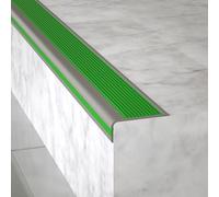 Tiras protectoras antideslizantes de PVC para peldaños de escalera, de goma, autoadhesivas, de grano de madera, para interiores y gris verde, 5 x 2,5 x 1,1 m