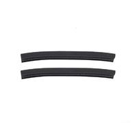 Tiras protectoras de monopatín, 2 unidades, protectores de cubierta de longboard de goma para protección de bordes, accesorios de chapa de acero anticolisión (negro)