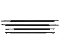 Tiras Protectoras para Puertas De Coche Toyota Prius 2010-2015 4 Piezas Burlete Exterior para Ventanas De Coche Tira De Goma para Puertas Laterales Moldura De Sellado