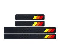 Tiras Protectoras Umbral De Puerta del Coche para Lamborghini Urus 2018-2027, Puertas Bienvenida Pedal ListóN Protector Antidesgaste Accesorios,B/Red