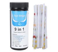 Tiras reactivas de pH 9 en 1 Kit profesional de prueba de calidad del agua para acuarios, piscinas, agua potable, 50 tiras por botella, resultados precisos