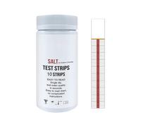 Tiras Reactivas De Sal Para Piscina, 10 Tiras Reactivas Para Piscina De Sal, Probador De Salinidad, Accesorio De Prueba De Agua De Alta Precisión, Para, Spa