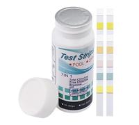 Tiras Reactivas para Agua de Piscina | Kit De 100 Piezas De Pruebas Precisas Para Piscinas Y Acuarios | Papel Multifuncional Para Agua Dulce Y Salada De Spas Y Estanques