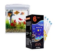 Tiras reactivas para la dureza del Agua: análisis de Agua Potable 6 en 1 | 50 Tiras para Piscina Acuario Estanque de Peces | Prueba de purificador de, probador de doméstico, Control de calid