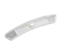 Tiras reflectoras para radios de bicicleta, 4 unidades, para mayor seguridad y visibilidad durante los paseos (blanco)