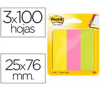 Post-It FT-5101-1476-0 - Notas autoadhesivas - Neón amarillo,rosa y verde lima (3Pack x 100hojas)