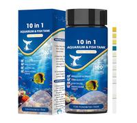 Tiras test de agua en acuario - Test 10 en 1 para acuario de arrecife,Kit de análisis de agua para betta - Para Dueños Aficionados Principiantes Expertos Profesionales Casa Oficina Salón Colegio
