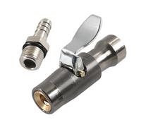 Tire Air Chuck - Heavy-Duty No Leakage metal Clip, Inflator Quick Connect Adaptor | Iron Copper Core Component, Outdoor Garage Motorcycle Scooter Sedan SUV RV Wheel Pressure Maintenance Hardware