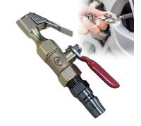 Tire Air Chuck - Inflador De Neumáticos Pesados Con Clip De Bloqueo | Accesorio De La Manguera Del Compresor De Aire Para Camión, Autocaravana, Coche, Herramientas De Inflación Y Mantenimiento D